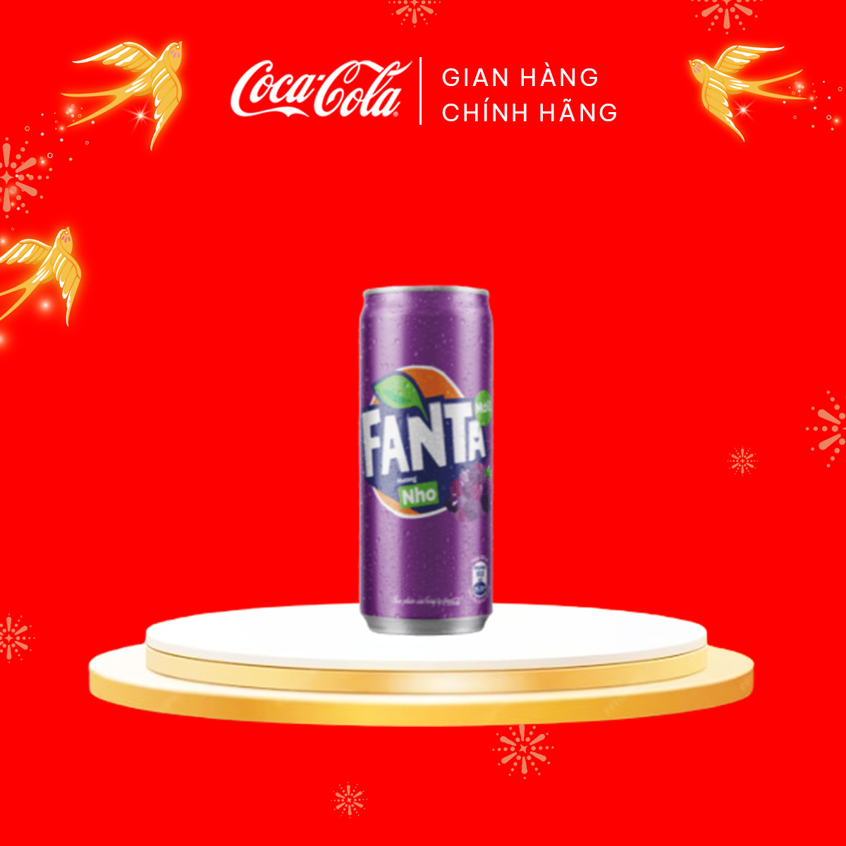 Lốc 24 Lon Nước Giải Khát Có Gas Fanta vị Nho