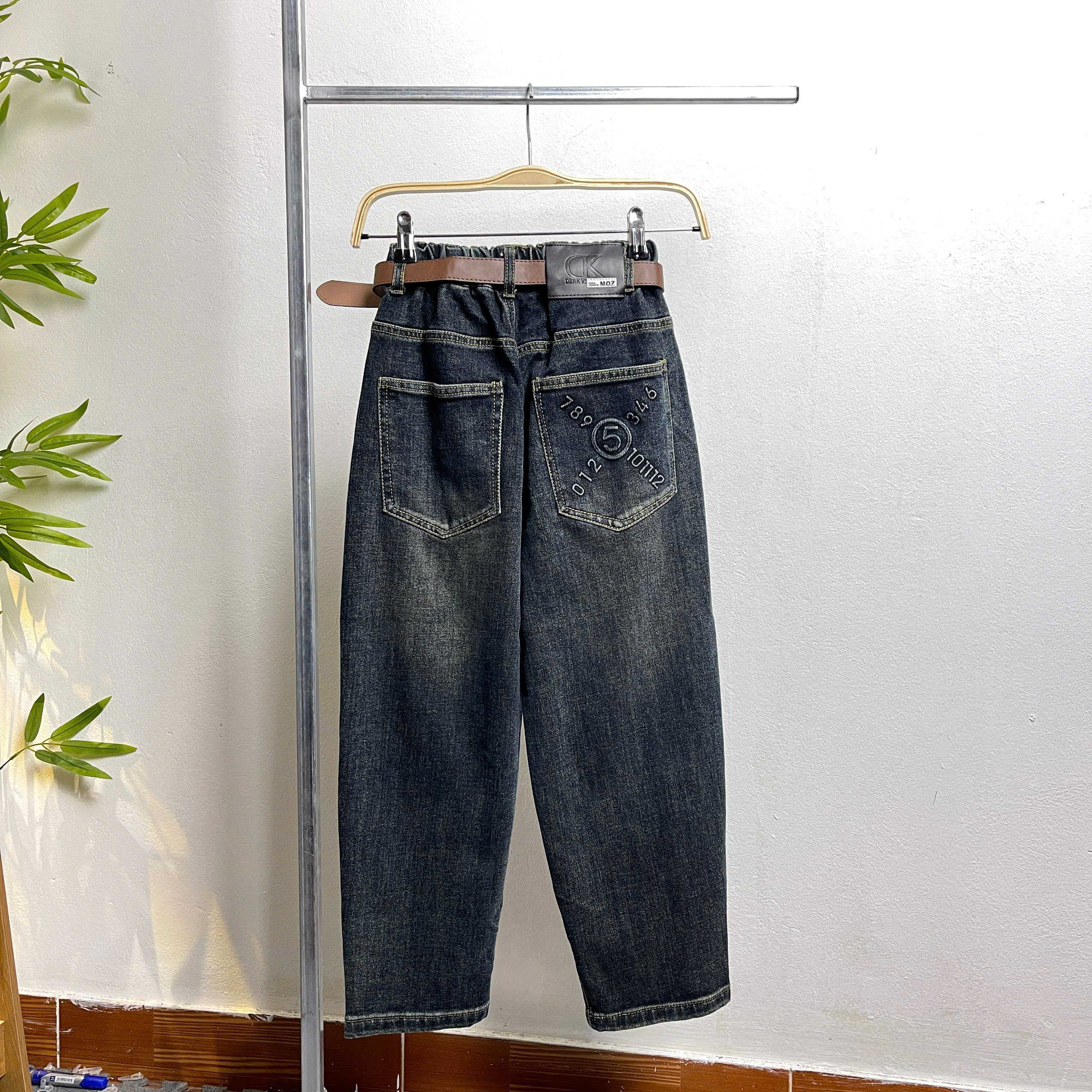 Quần bò bé trai dài size đại 8-16 tuổi số 789 túi sau vải mềm co giãn hàng cao cấp dáng thời trang