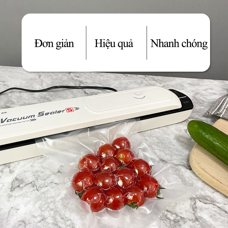 Máy Hút Chân Không Thực Phẩm Gia Đình Vacuum Sealer S Không Kén Túi Cao Cấp Máy Hàn Miệng Túi Mini Cầm Tay Lực Hút Không Khí Siêu Mạnh Giữ Môi Tường Chân Không Lý Tưởng Bảo Quản Thức Ăn Tặng 10 Túi Hút Chân Không - ML043