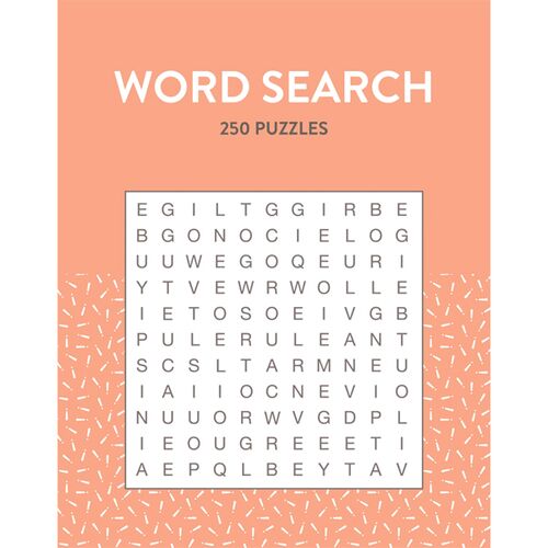 250 Puzzles - Word Search - Pastel Orange