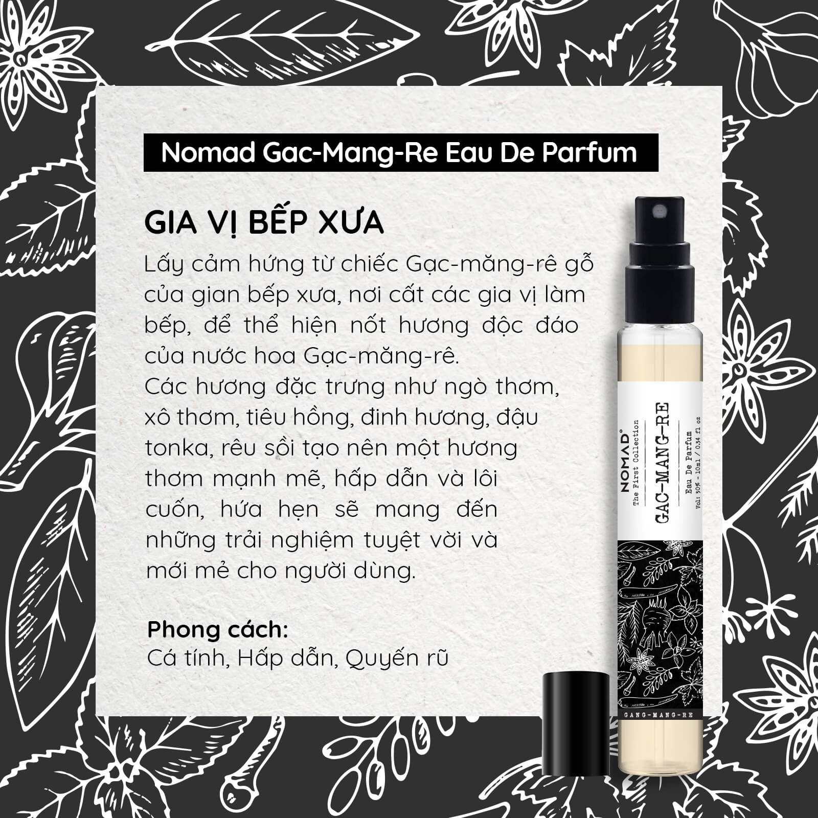 Nước Hoa Cao Cấp Nomad Gac-Mang-Re Eau De Parfum