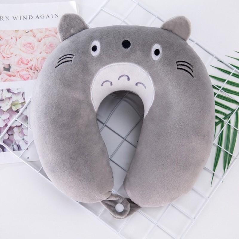 Gối kê cổ chữ u cho dân văn phòng đi du lịch chống mỏi vai gáy có nút bấm