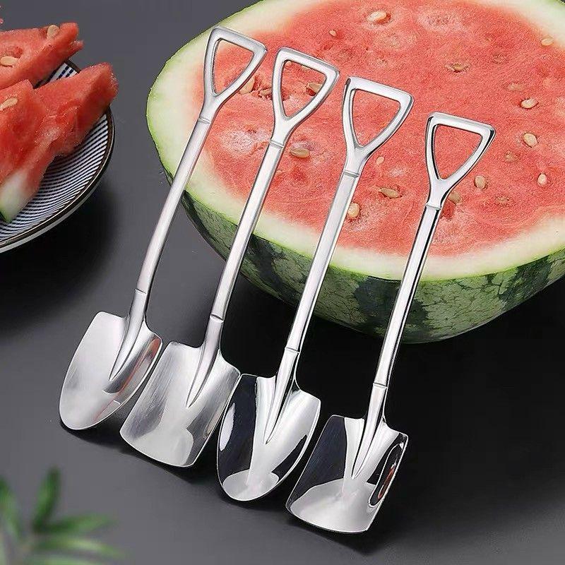 SÉT 4 THÌA HÌNH XẺNG INOX CAO CẤP
