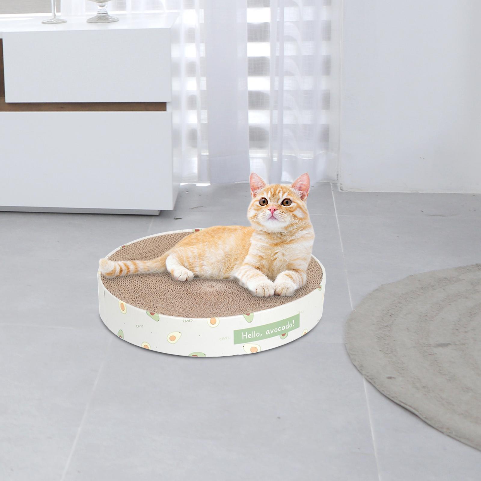 Cat Scratcher Pad Bowl Corrugated Lounge Bed Cat Scratching Board for Kitten