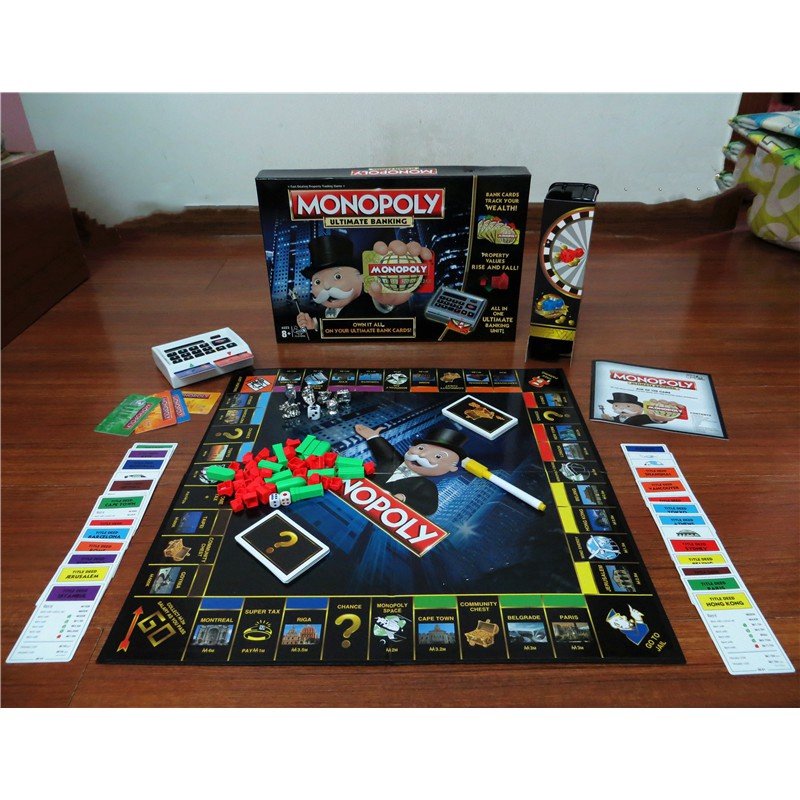 Cờ tỷ phú Monopoly Ultimate Banking , Monopoly Here &amp; Now The World Edition