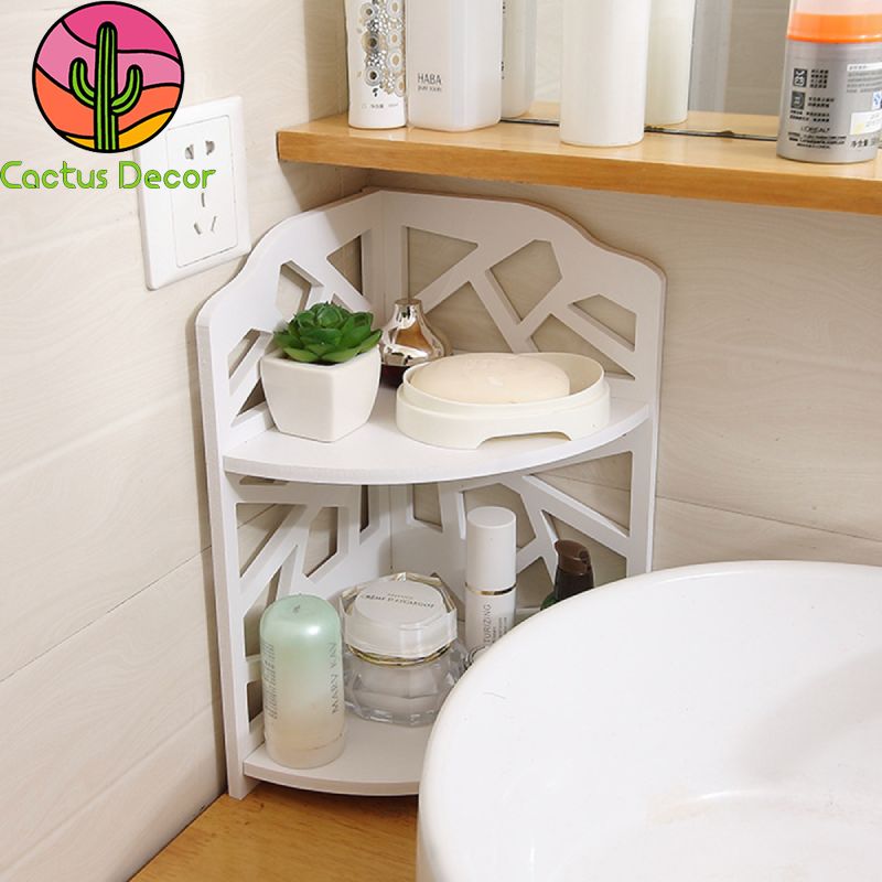 Giá - Kệ góc 2 tầng để nhà tắm chống nước , chịu lực tốt