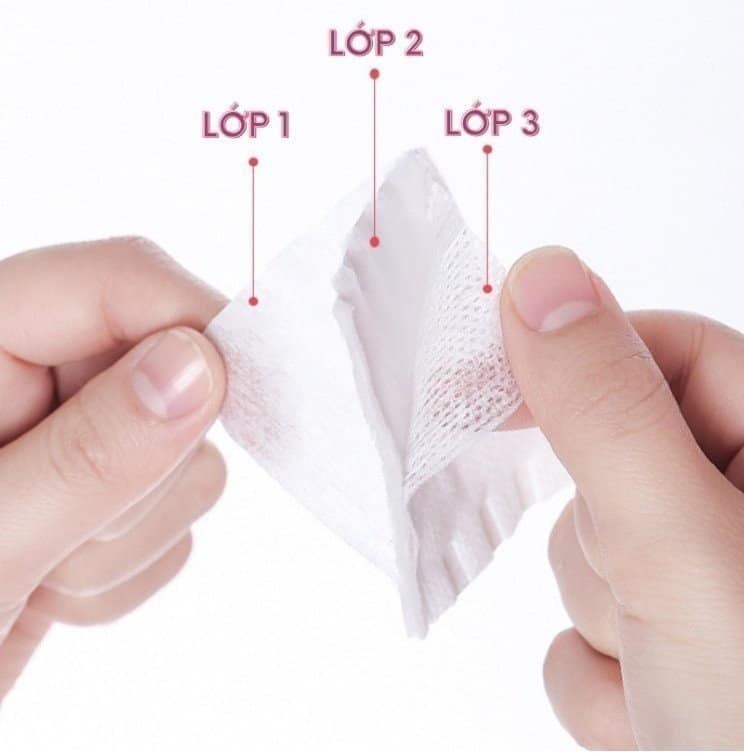 Bông Tẩy Trang, Khăn Lau Đa Năng 100 Phần Trăm Cotton - Hàng Nhập Khẩu