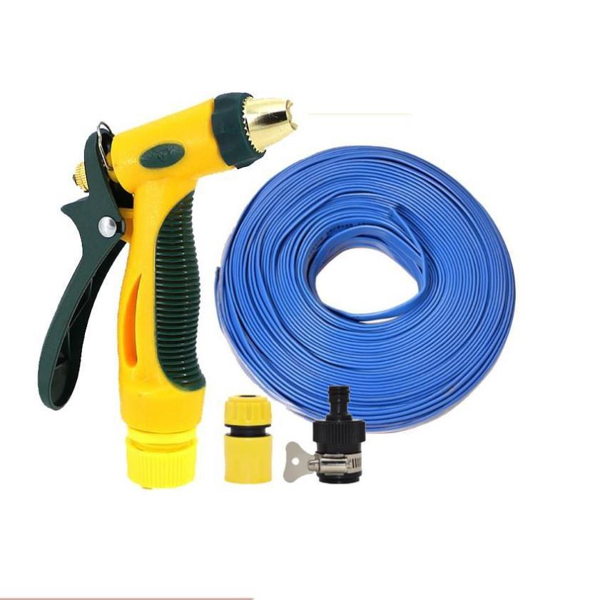 Bộ dây vòi xịt nước rửa xe,tưới cây tăng áp 3 lần 5m(cút nhựa nối 713-1) 206317 TL