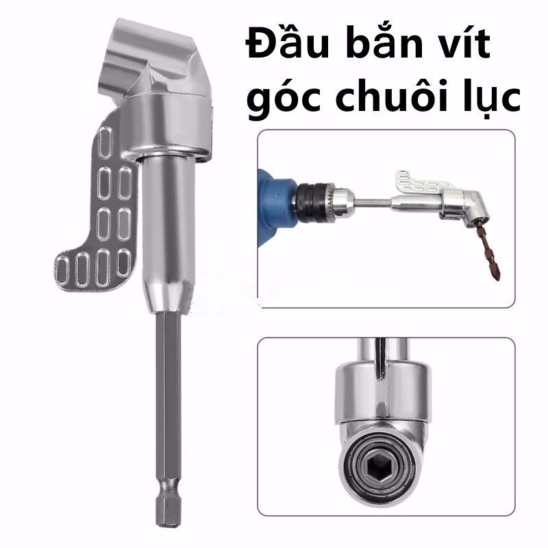 Đầu mũi khoan góc vuông chuôi lục giác - Đầu chuyển hướng khoan 105 độ - Dụng cụ bắt vít