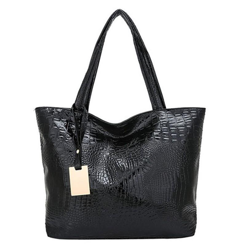 Tote Bag Crocodile Pattern Women's Shoulder Bag Portable Women's Bag Fashion European and American Style Backpack Custom