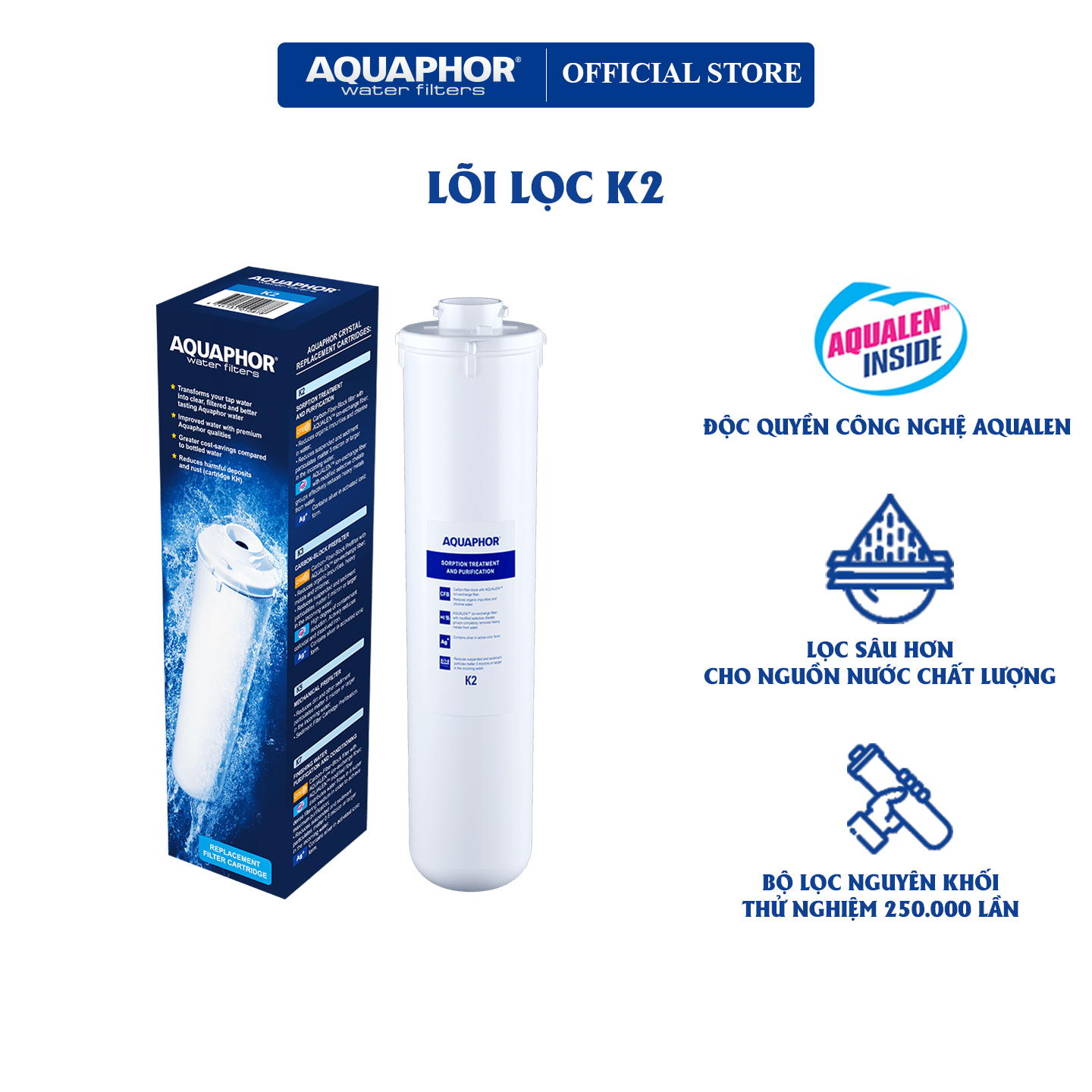 Lõi lọc K2 - Hàng Chính Hãng