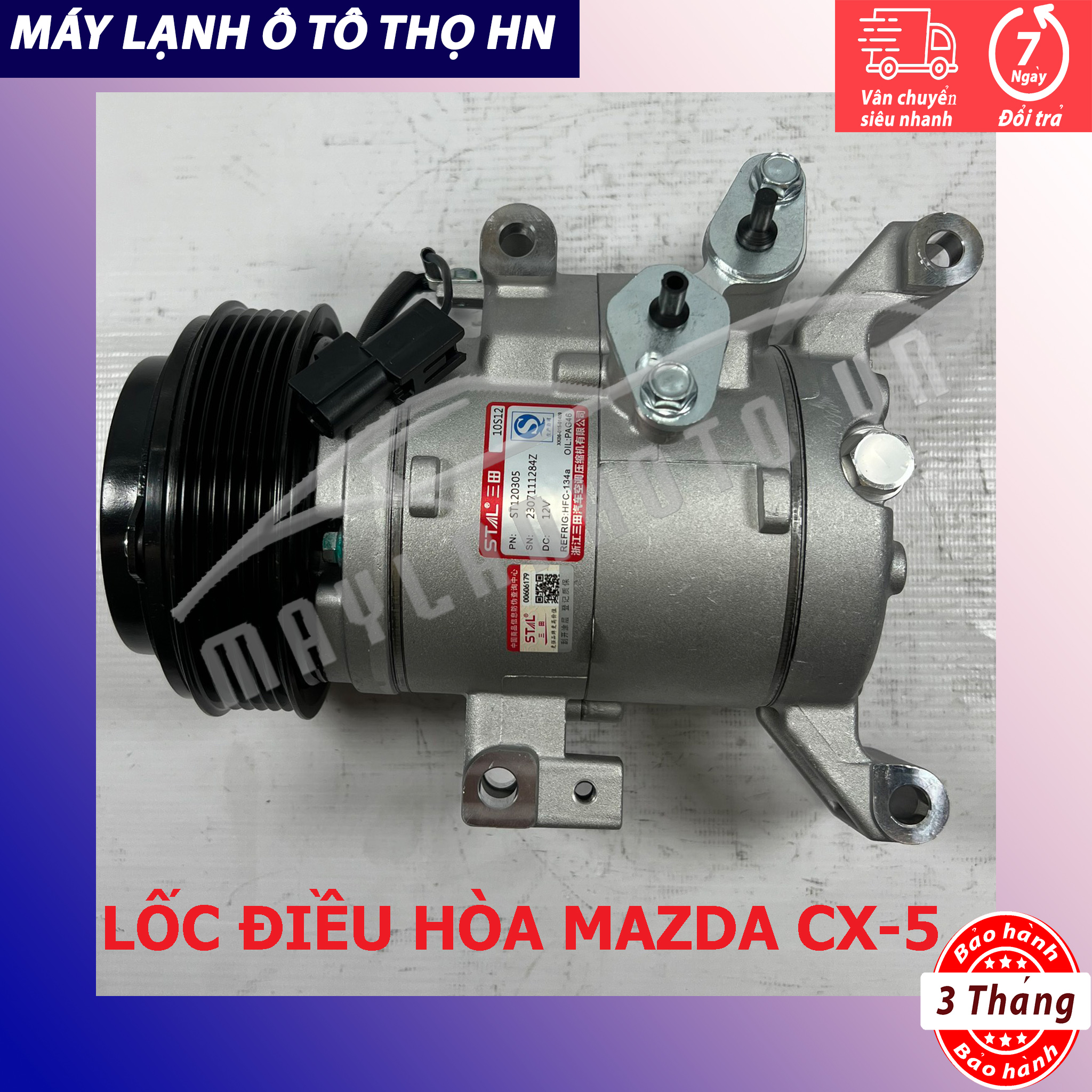 Lốc điều hòa Mazda 3 / CX5 2015 2016 2017 2018 hàng Trung Quốc 15 16 17 18