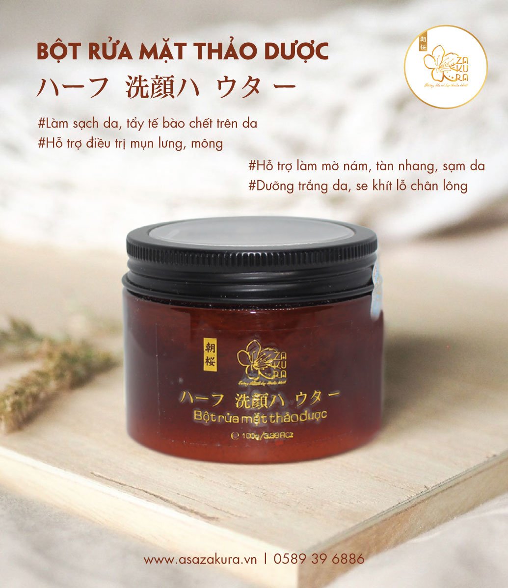 BỘT RỬA MẶT THẢO DƯỢC ASA ZAKURA