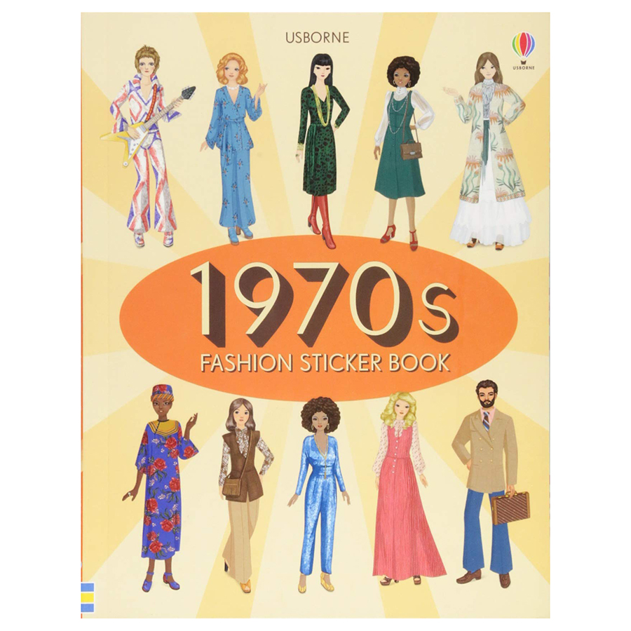 Usborne 1970s Fashion Sticker Book