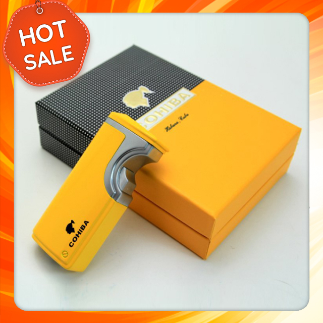 Vỏ Hột Quẹt Bật Lửa Khò Điện 3 Tia Cực Mạnh C.ohiba COB577 Thiết Kế Đẹp Độc Lạ - Giao Màu Ngẫu Nhiên