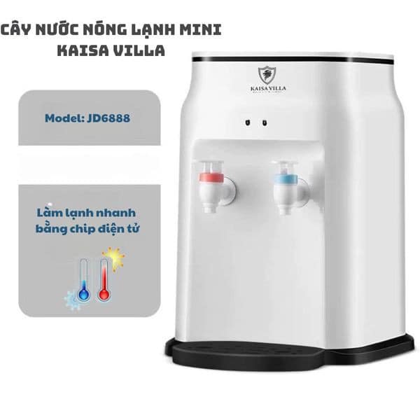 Cây Nước Nóng Lạnh Để Bàn Nhập Khẩu Chính Hãng 3 chế độ KAISA VILLA JD-6888, Máy Lọc Nước Uống, Bình 20l Cao Cấp Tiết Kiệm Điện - Hàng Chính Hãng