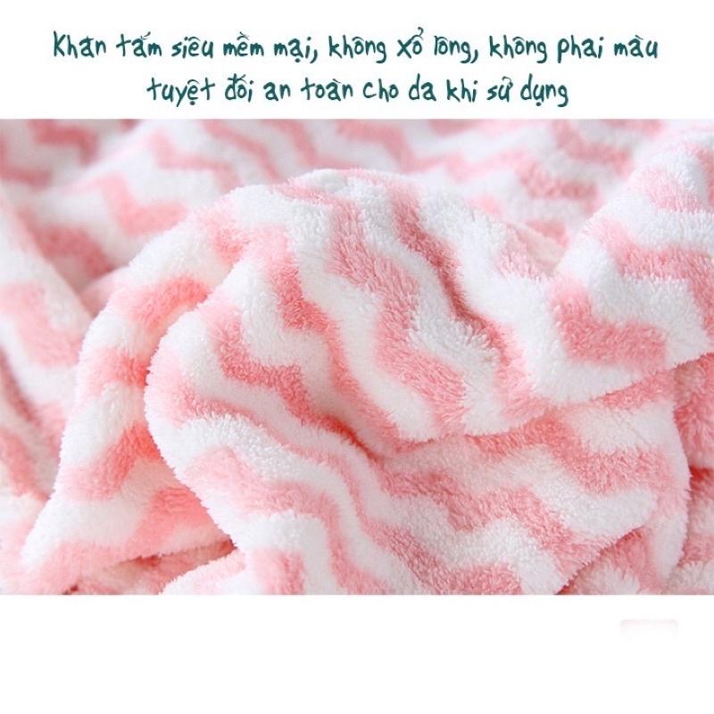 Khăn tắm lông cừu 70x140cm chất khăn bông siêu mềm, thích hợp cho cả trẻ em