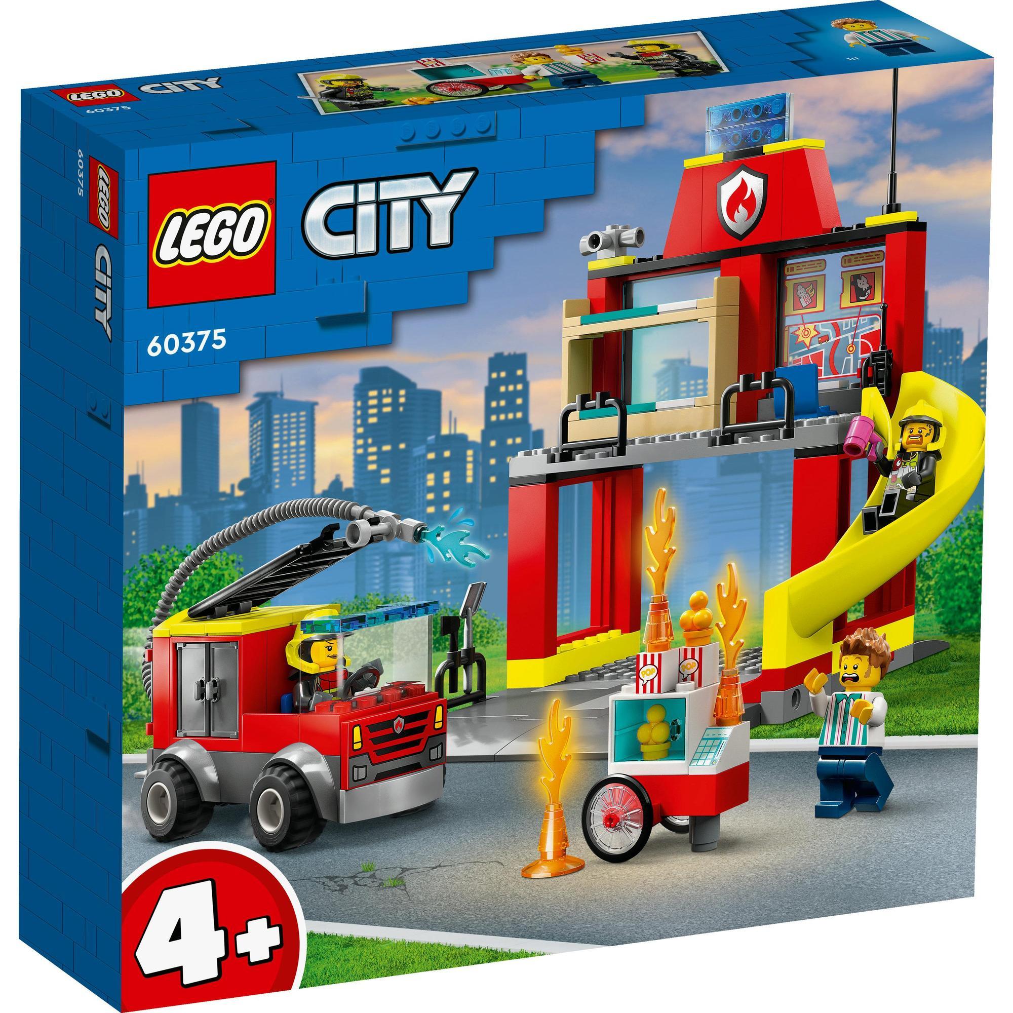 LEGO City 60375 Trạm Và Xe Cứu Hỏa (153 Chi Tiết)
