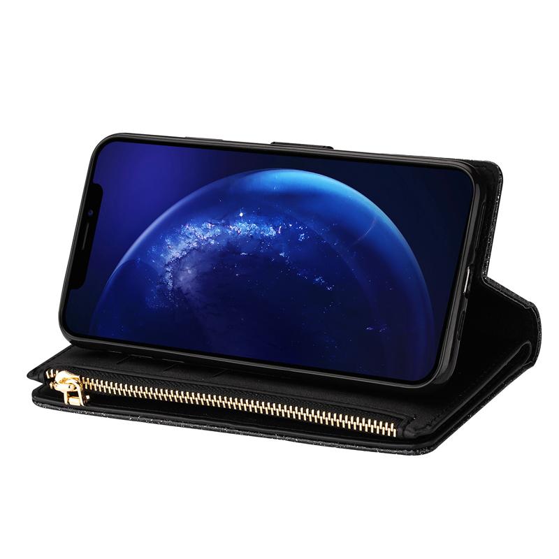 Bao da điện thoại mềm nắp lật trang trí lấp lánh cho Samsung Note 20 Pro A71 A51 5G A70E A31 A21S