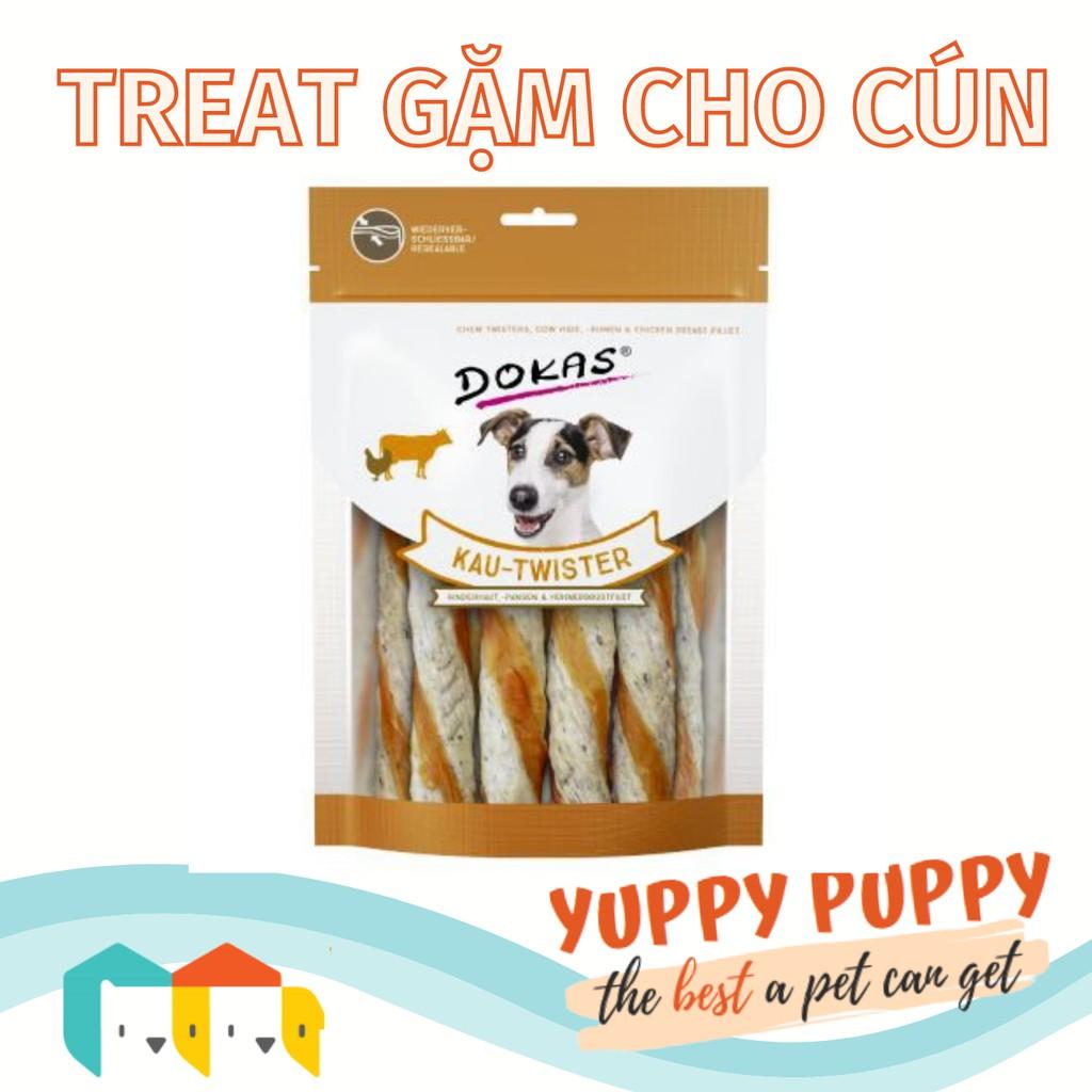 Dokas thanh cuộn bò gà bổ sung khoáng chất 200gr cho chó