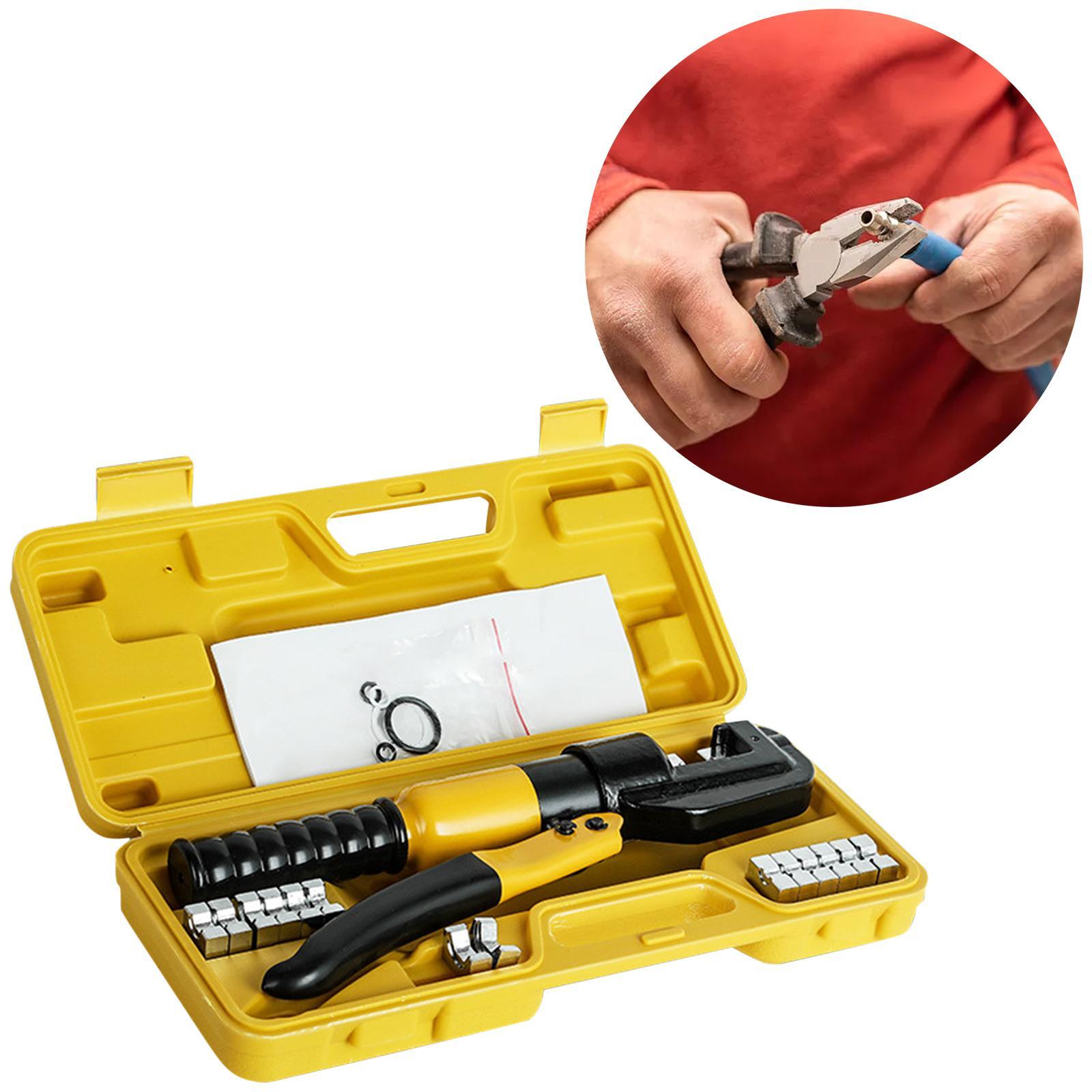 Hydraulic Electric Cable Tool Kit Wire Terminal Crimping Set for Butt Connectors