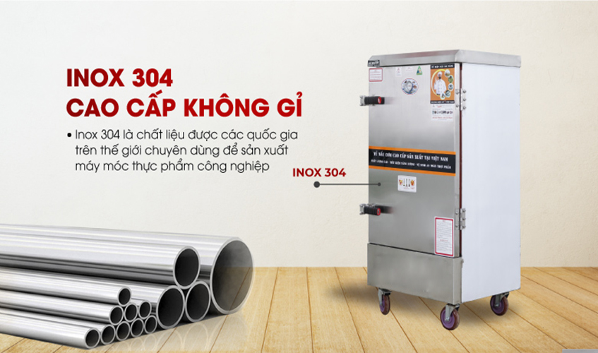 Tủ Hấp Giò Chả, Thực Phẩm 60 Kg Dùng Điện 10 Khay Việt Nam NEWSUN, Năng Suất Cao - Hàng Chính Hãng