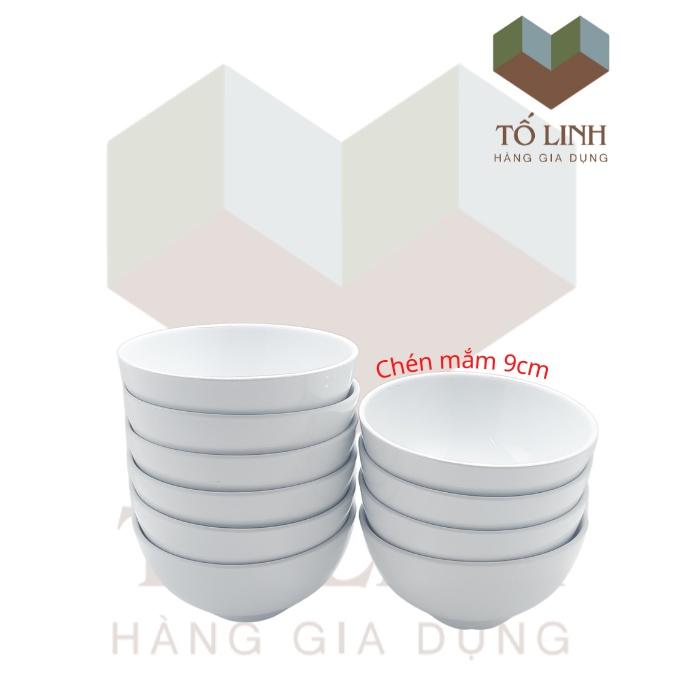 Combo 10 chén mắm sứ trắng,Set 10 Chén Mắm Sứ Trắng