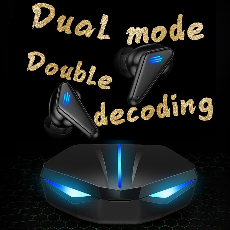 K55 Tai Nghe Chơi Game Thấp Trễ TWS Fone Bluetooth Tai Nghe Nhét Tai Có Mic Bass Âm Thanh Âm Thanh Định Vị Tai Nghe Không Dây