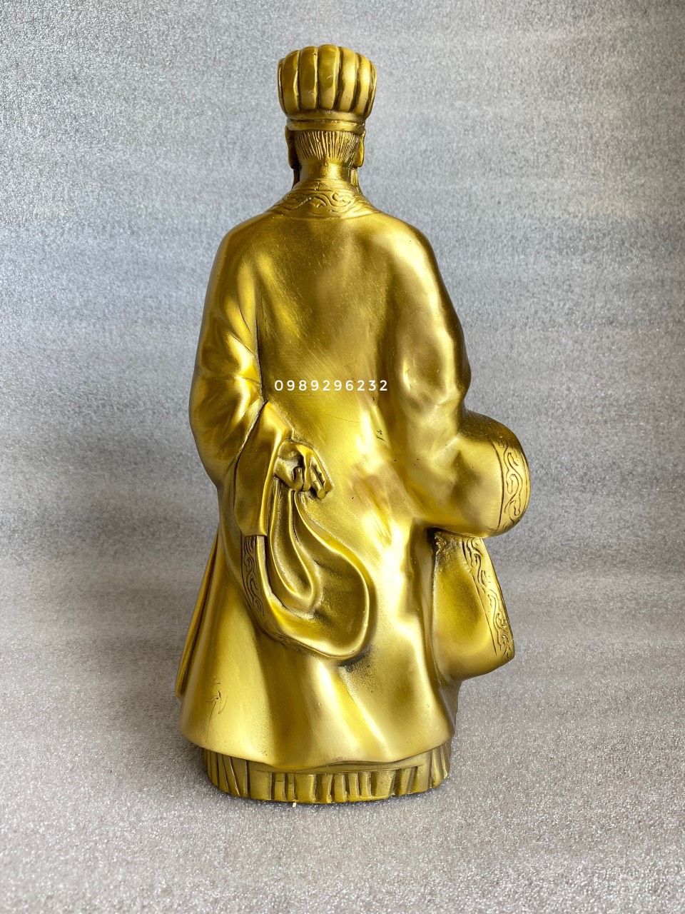 Tượng Khổng Minh Gia Cát Lượng đồng vàng