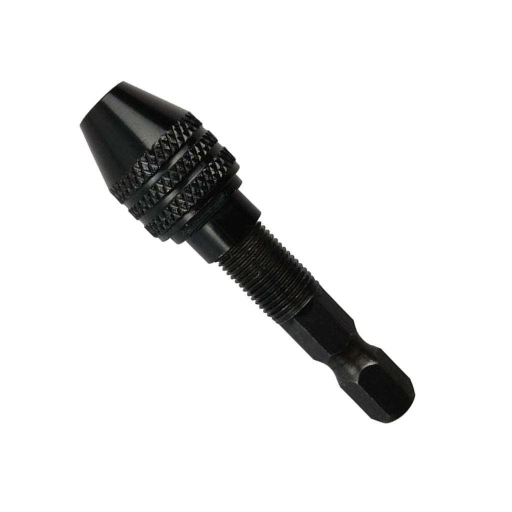 0.3-3.2mm Keyless Drill Chuck Conversion Tool 1/4inch Hex Shank Quick Change