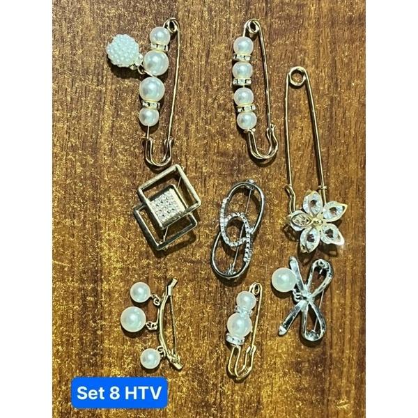 Set 8 Ghim Cài Quần Cài Áo Mới Siêu Hot