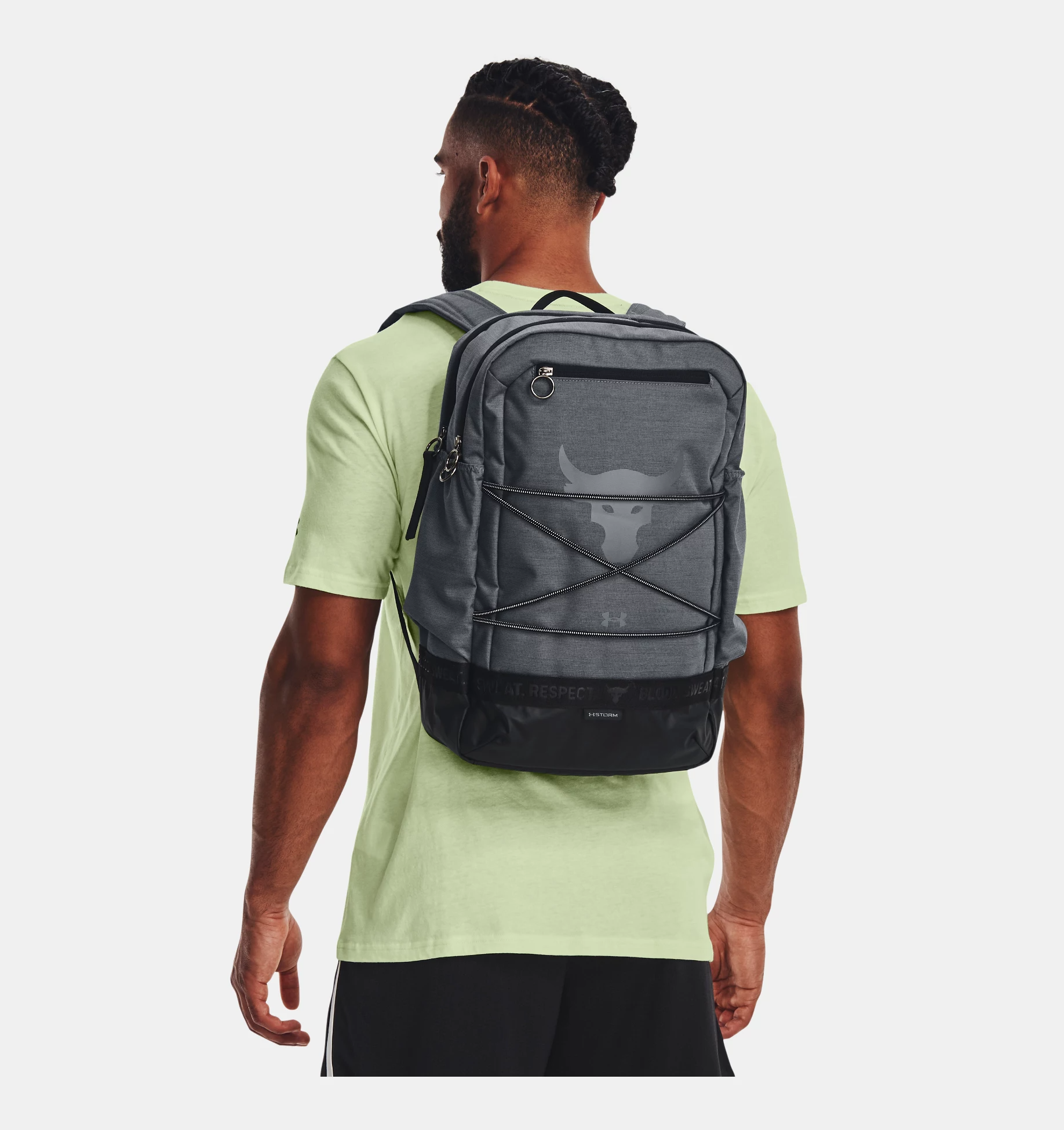 Balo unisex Under Armour Project Rock Training Backpack U Black/Black/Pitch Gr - 1372291-001