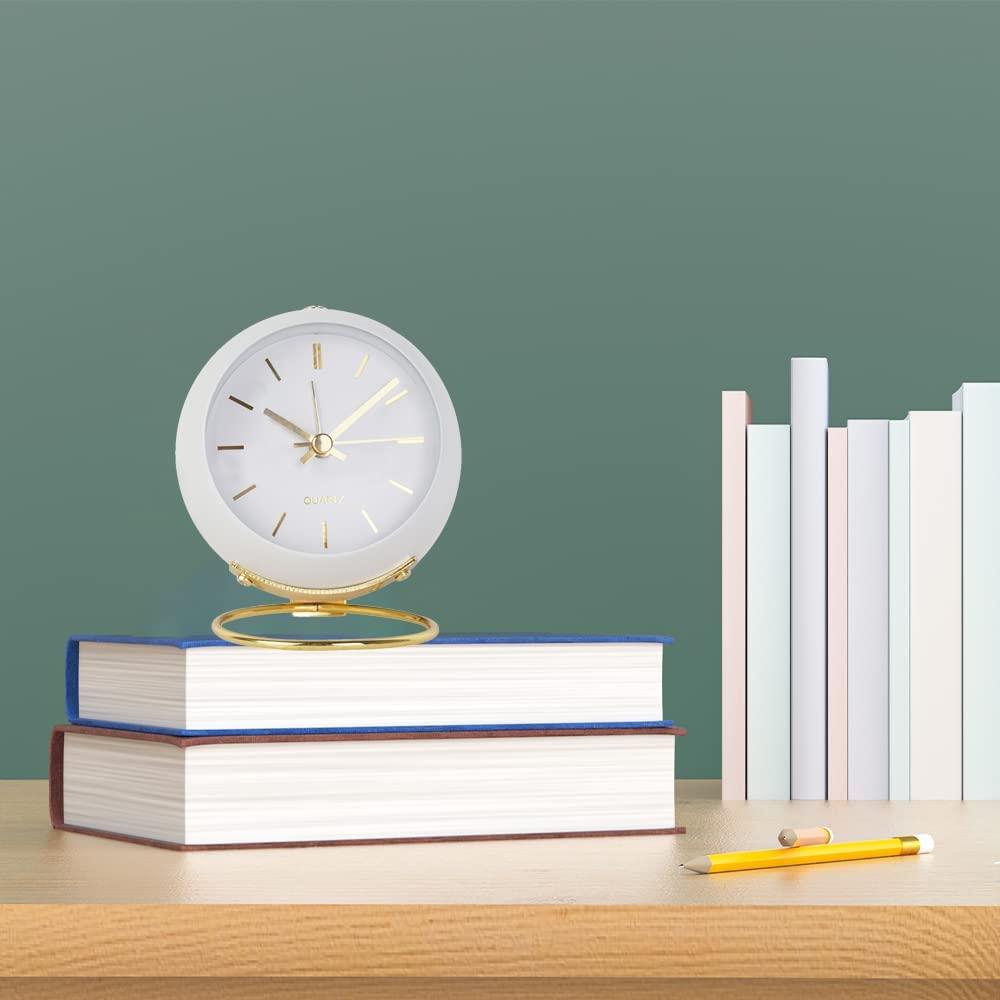 Tương tự thức dậy với đèn, đồng hồ báo thức nhỏ -đồng hồ báo thức đồng hồ báo thức ánh sáng đồng hồ, thích hợp cho người ngủ lớn, đặt trên bàn, giường, phòng khách