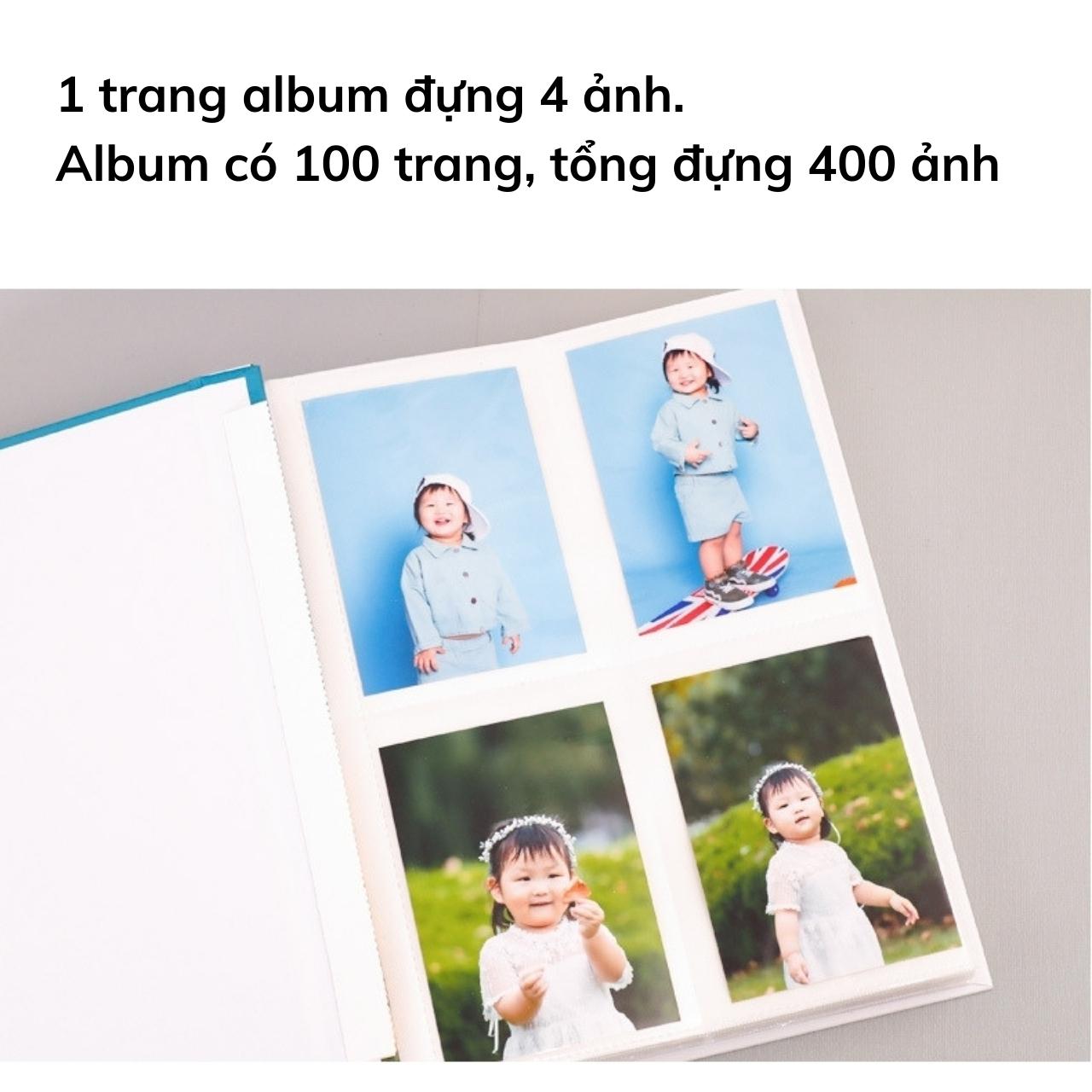 Album ảnh 400 ảnh 8x10, 9x12 hoặc 10x15 có vỏ hộp sang trọng để ảnh gia đình, ảnh cưới, ảnh cho con, lưu giữ kỉ niệm