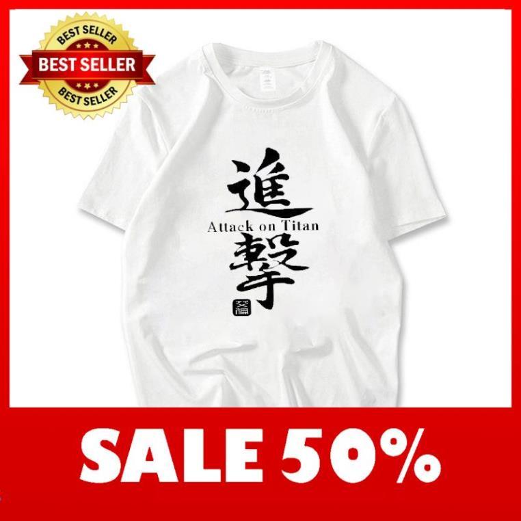 (SALE HOT) Áo Thun Tay Ngắn In Hình Anime Attack On Titan