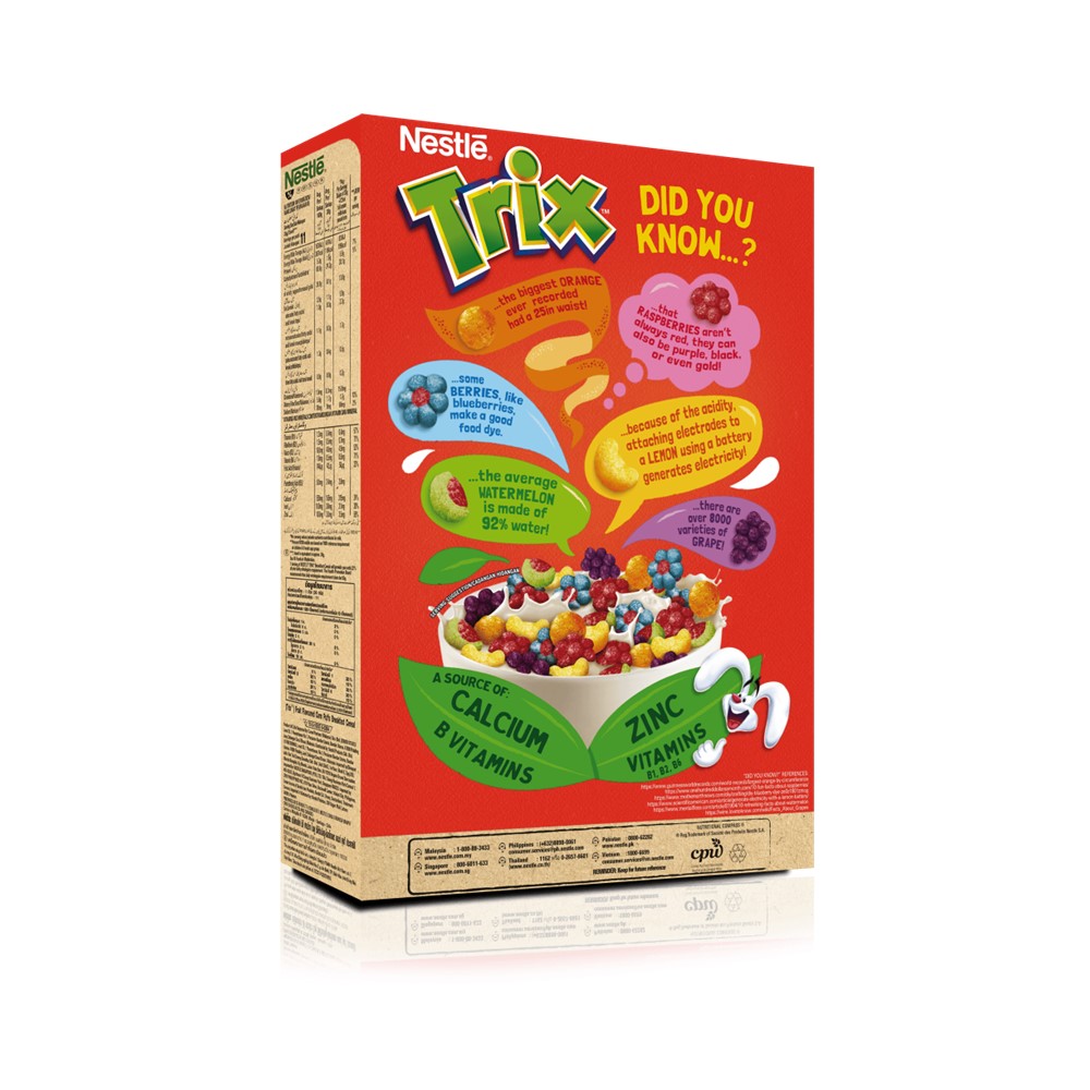 Ngũ cốc ăn sáng Nestlé Trix (Hộp 330g) - [Tặng 1 hộp Trix cùng loại 330g]