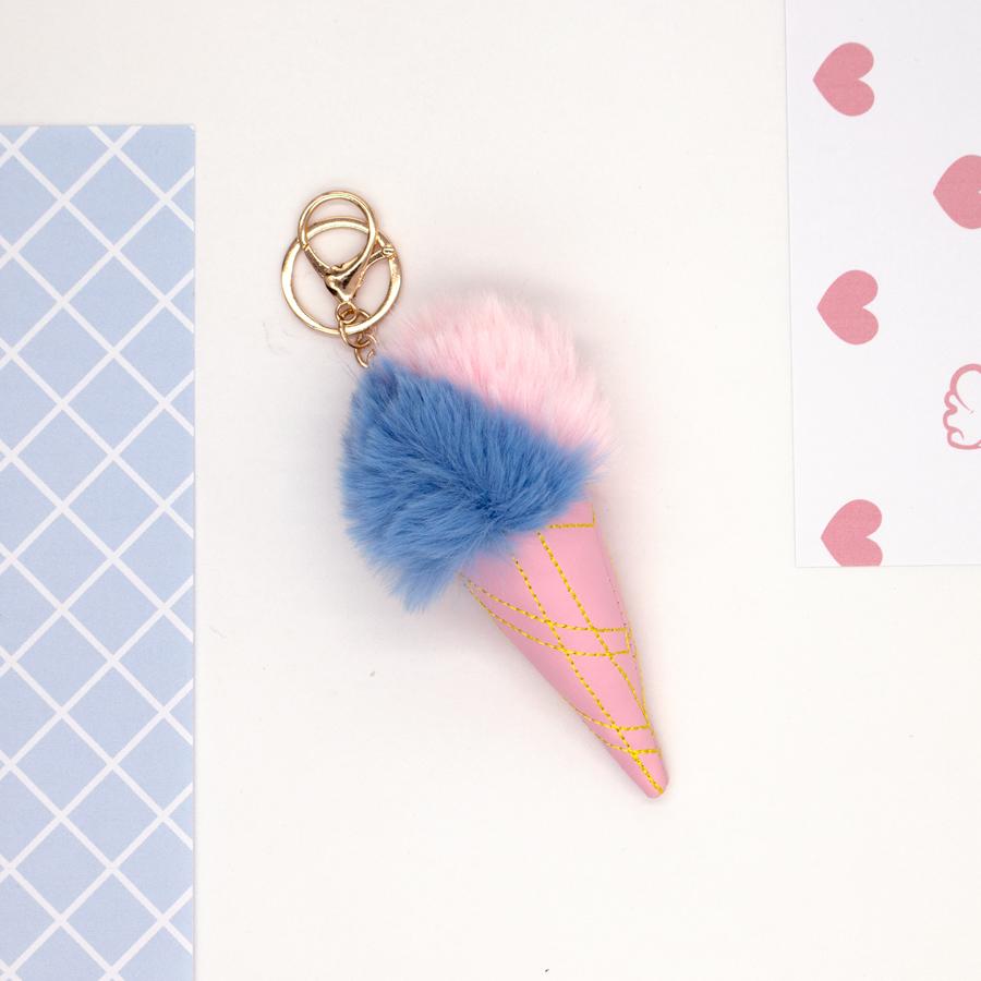 Đồ Chơi CLEVER HIPPO Móc Khóa Pom Pom - Sweety Ice Cream POMPOM/KCP2402