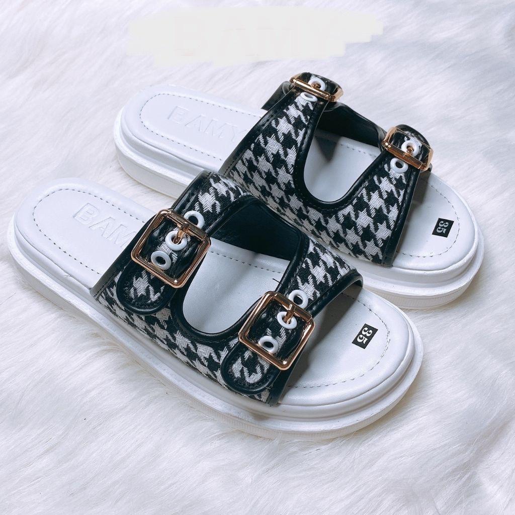 Dép lê nữ quai ngang ulzzang siêu hót,sandal nữ 2 quai đủ size 35-39 đế cực êm