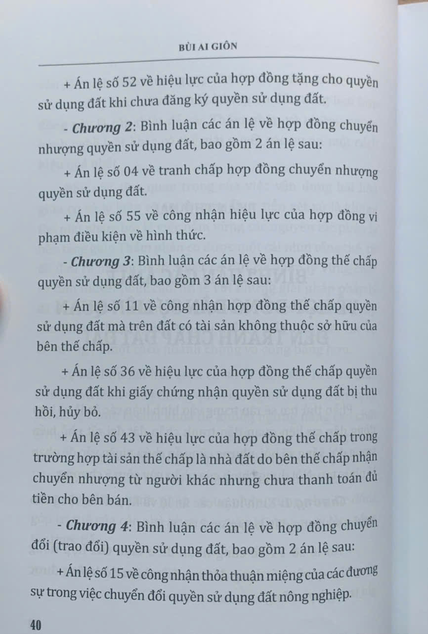 Bình luận các án lệ tranh chấp về đất đai – Góc nhìn từ thực tiễn xét xử của Thẩm phán (tập 1 và 2)