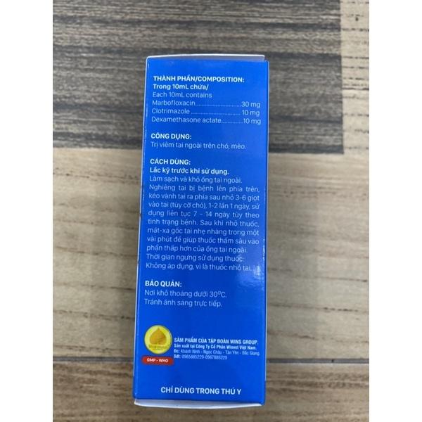 Thuốc nhỏ tai Ear drops Marbosol dùng cho chó mèo
