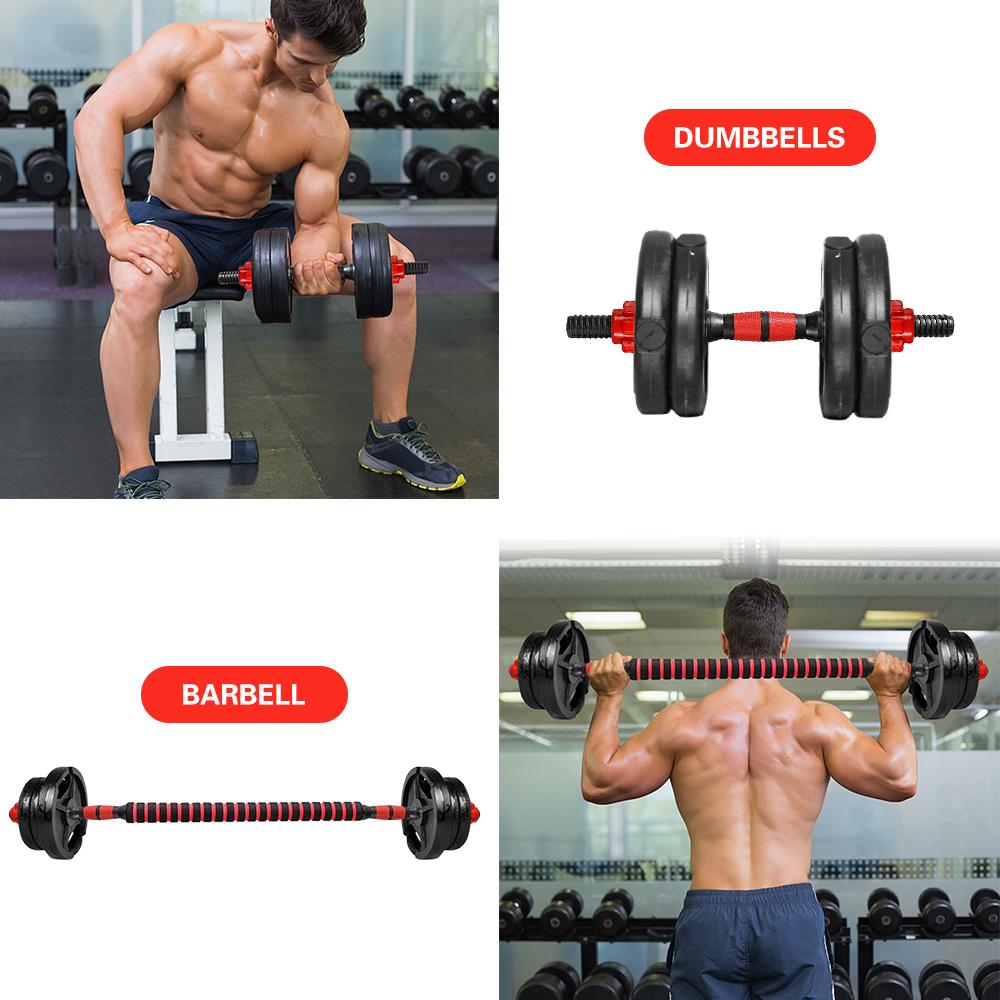 Thanh tạ cầm tay có phần mở rộng điều chỉnh dễ dàng để nâng tạ tập thể dục
