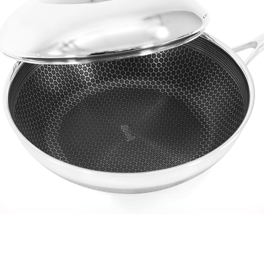 Bộ chảo CHIÊN XÀO iNox Blackcube, Chiên 24,28cm, Xào 28cm