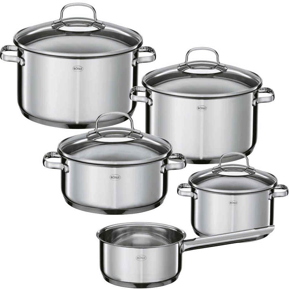Bộ Nồi Rösle Elegance 13141 5 Món Made in Germany Hàng Chính Hãng