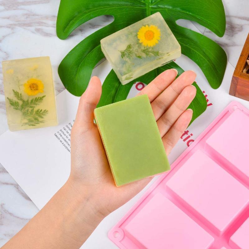 Khuôn Xà Phòng ANAEAT Bằng Silicon Hình Chữ Nhật Tự Làm Thủ Công
