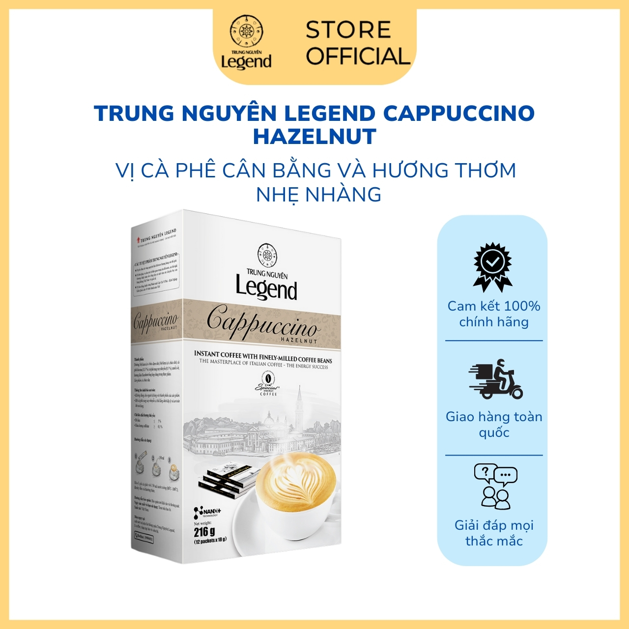 [GIẢM 54K] Combo Cà Phê Hòa Tan Trọn Vị 609K - Trung Nguyên E-Coffee