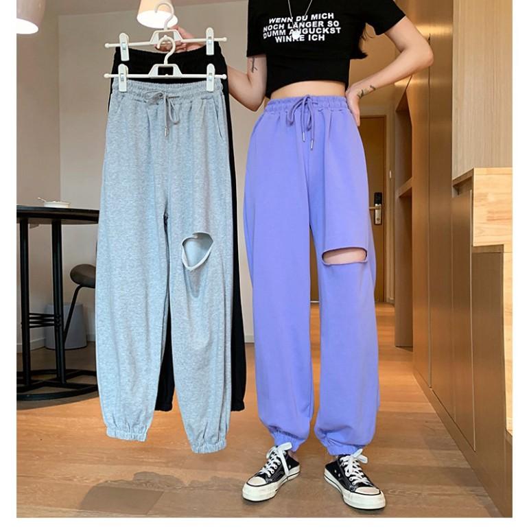 Quần dài Jogger Unisex Dài Ống Rộng Có Bo SIMPLE Ulzzang CRQ025