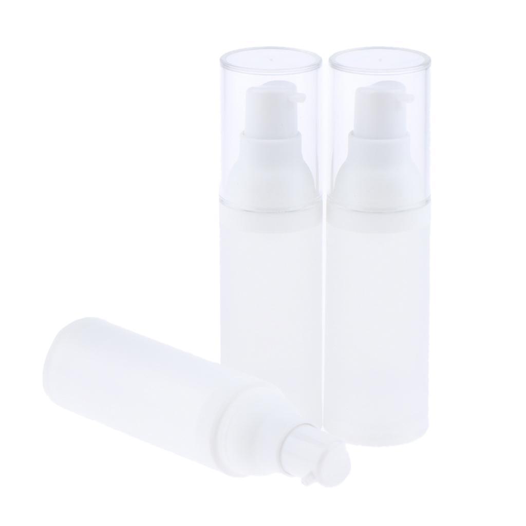 3pcs Empty Makeup Container Face Cream Jars Pump Bottle Case for Travel