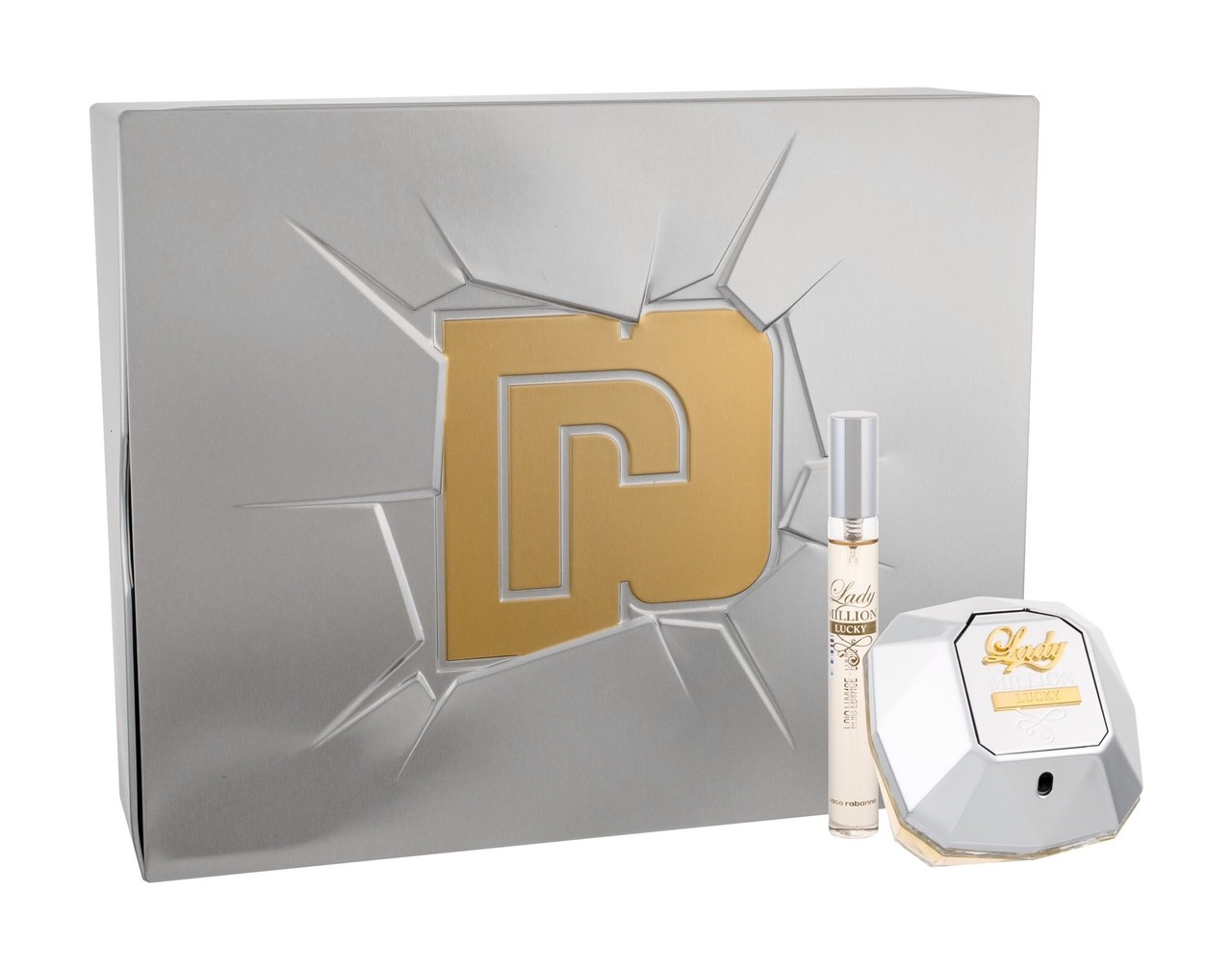 Bộ Set Nước hoa Nữ Paco Rabanne Lady Million Lucky Gift Set Edp 80Ml + Edp 10Ml