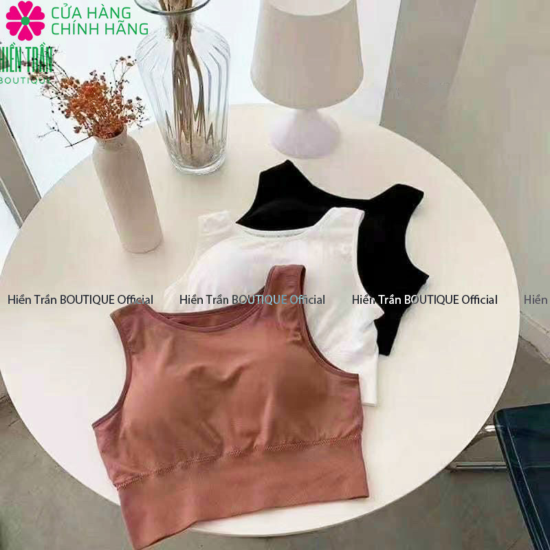 Áo croptop Hiền Trần BOUTIQUE có đệm ngực siêu xinh