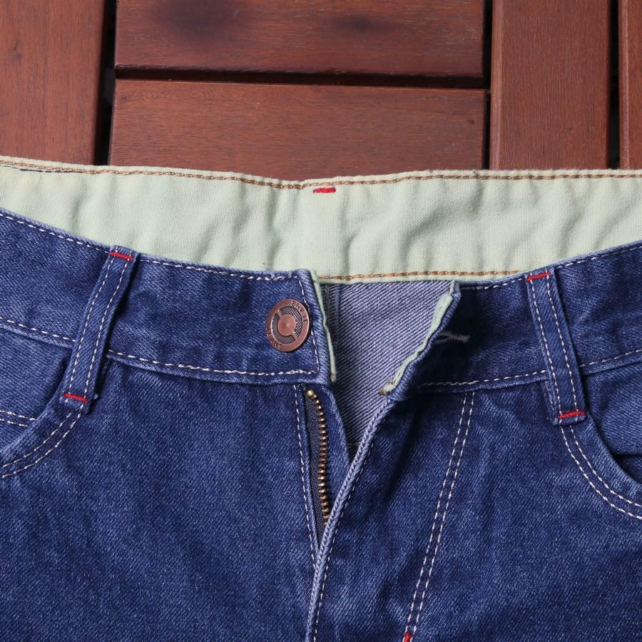 Quần short jean nam xanh cào xước GN37 Gấu Nâu